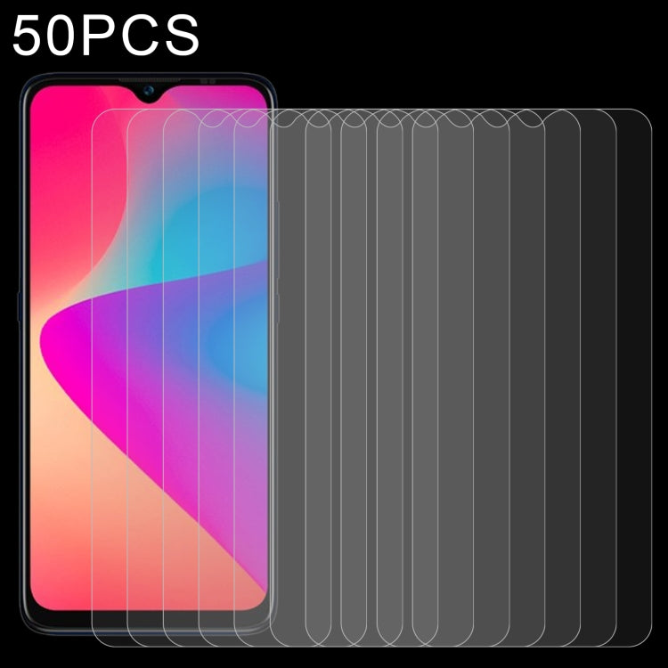 50 pellicole in vetro temperato da 0,26 mm 9H 2,5D, For BLU Studio X10+ (50 PCS), For BLU Studio X10L (50 PCS), For BLU C7 (50 PCS), For Wiko Y52 (50 PCS), For BLU G50 Plus (50 PCS), For Wiko Sunny 5 Lite (50 PCS), For BLU G60 (50 PCS)                 ...