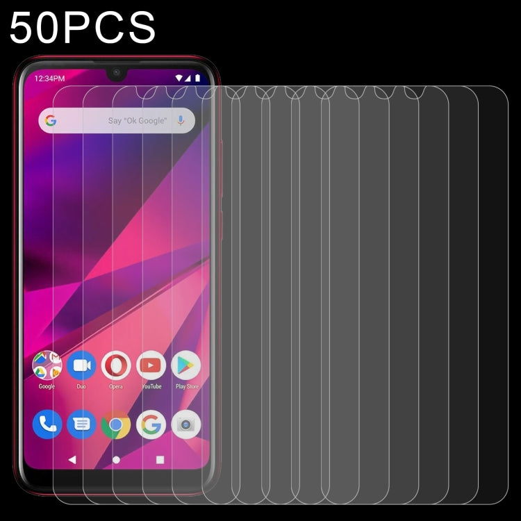 50 pellicole in vetro temperato da 0,26 mm 9H 2,5D, For BLU Studio X10+ (50 PCS), For BLU Studio X10L (50 PCS), For BLU C7 (50 PCS), For Wiko Y52 (50 PCS), For BLU G50 Plus (50 PCS), For Wiko Sunny 5 Lite (50 PCS), For BLU G60 (50 PCS)                 ...
