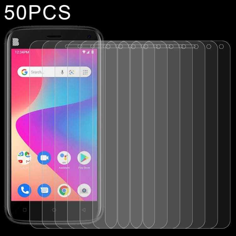 50 pellicole in vetro temperato da 0,26 mm 9H 2,5D, For BLU Studio X10+ (50 PCS), For BLU Studio X10L (50 PCS), For BLU C7 (50 PCS), For Wiko Y52 (50 PCS), For BLU G50 Plus (50 PCS), For Wiko Sunny 5 Lite (50 PCS), For BLU G60 (50 PCS)                 ...
