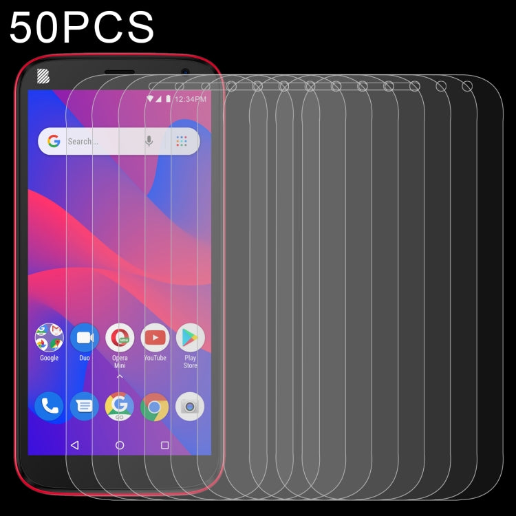 50 pellicole in vetro temperato da 0,26 mm 9H 2,5D, For BLU Studio X10+ (50 PCS), For BLU Studio X10L (50 PCS), For BLU C7 (50 PCS), For Wiko Y52 (50 PCS), For BLU G50 Plus (50 PCS), For Wiko Sunny 5 Lite (50 PCS), For BLU G60 (50 PCS)                 ...