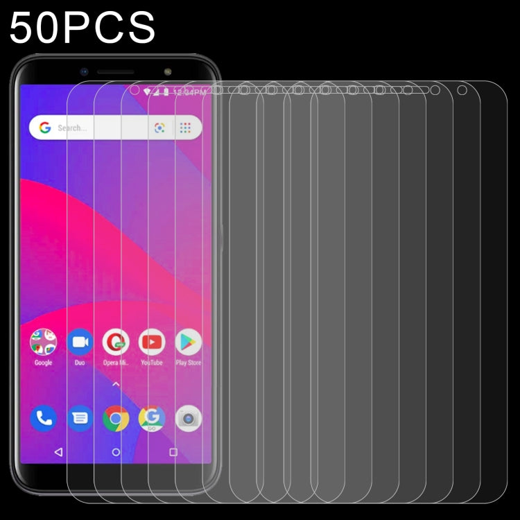 50 pellicole in vetro temperato da 0,26 mm 9H 2,5D, For BLU Studio X10+ (50 PCS), For BLU Studio X10L (50 PCS), For BLU C7 (50 PCS), For Wiko Y52 (50 PCS), For BLU G50 Plus (50 PCS), For Wiko Sunny 5 Lite (50 PCS), For BLU G60 (50 PCS)                 ...