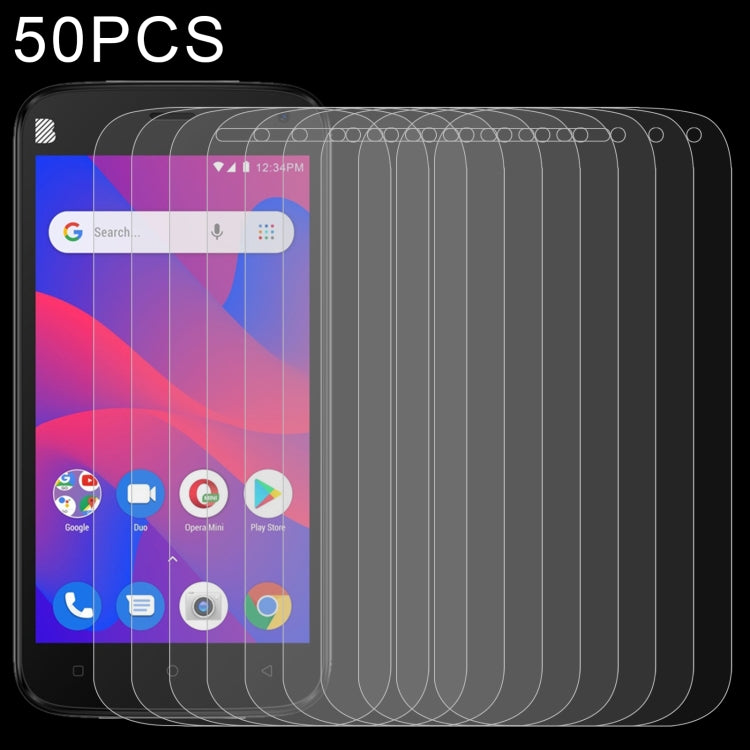 50 pellicole in vetro temperato da 0,26 mm 9H 2,5D, For BLU Studio X10+ (50 PCS), For BLU Studio X10L (50 PCS), For BLU C7 (50 PCS), For Wiko Y52 (50 PCS), For BLU G50 Plus (50 PCS), For Wiko Sunny 5 Lite (50 PCS), For BLU G60 (50 PCS)                 ...