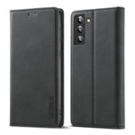 LC.IMEEKE Custodia morbida per telefono in pelle con sensazione magnetica in PU + TPU, For Samsung Galaxy S22+ 5G