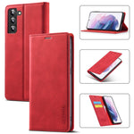 LC.IMEEKE Custodia morbida per telefono in pelle con sensazione magnetica in PU + TPU, For Samsung Galaxy S22+ 5G
