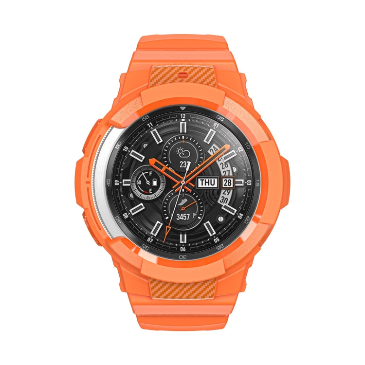 Cinturino integrato in silicone sportivo in fibra di carbonio, For Samsung Galaxy Watch4 40mm, For Samsung Galaxy Watch4 Classic 42mm