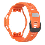 Cinturino integrato in silicone sportivo in fibra di carbonio, For Samsung Galaxy Watch4 40mm, For Samsung Galaxy Watch4 Classic 42mm