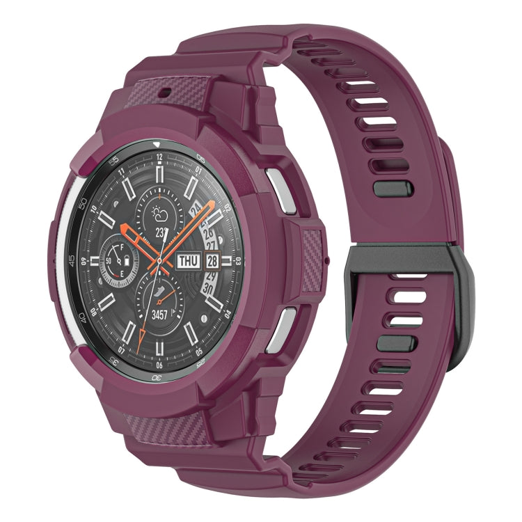 Cinturino integrato in silicone sportivo in fibra di carbonio, For Samsung Galaxy Watch4 40mm, For Samsung Galaxy Watch4 Classic 42mm