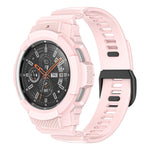 Cinturino integrato in silicone sportivo in fibra di carbonio, For Samsung Galaxy Watch4 40mm, For Samsung Galaxy Watch4 Classic 42mm