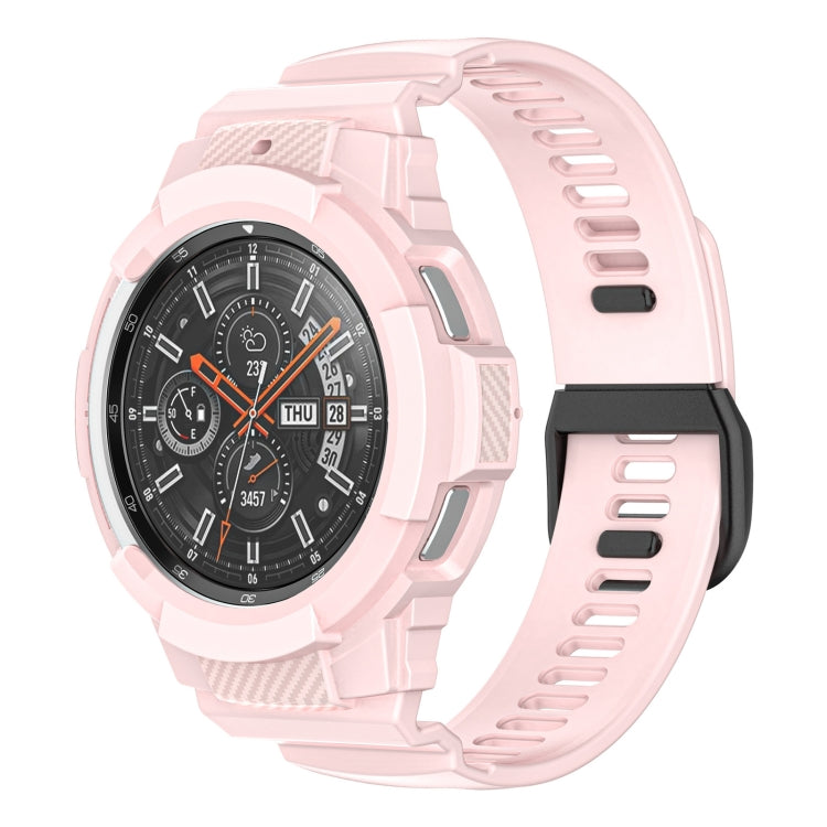 Cinturino integrato in silicone sportivo in fibra di carbonio, For Samsung Galaxy Watch4 40mm, For Samsung Galaxy Watch4 Classic 42mm
