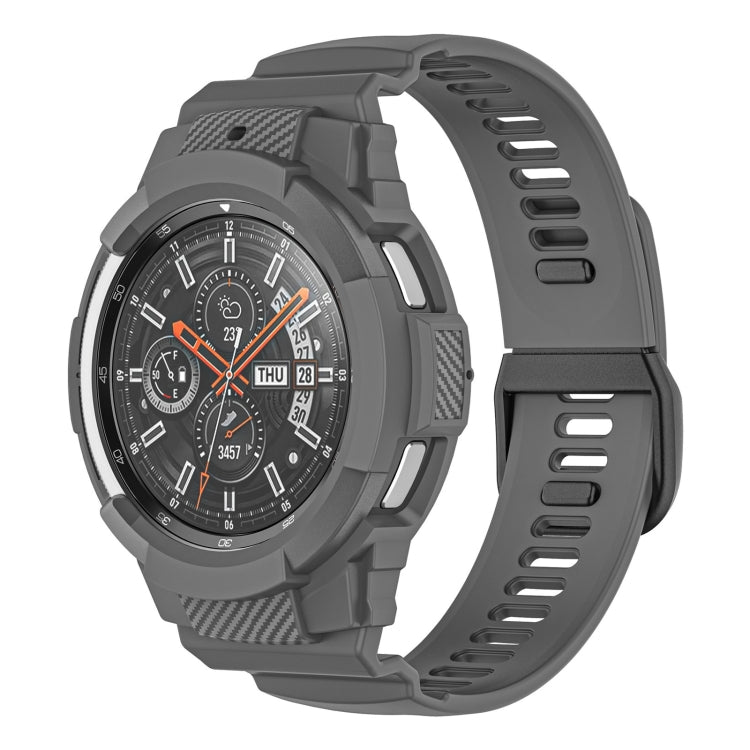 Cinturino integrato in silicone sportivo in fibra di carbonio, For Samsung Galaxy Watch4 40mm, For Samsung Galaxy Watch4 Classic 42mm