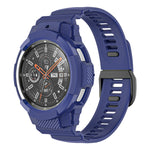 Cinturino integrato in silicone sportivo in fibra di carbonio, For Samsung Galaxy Watch4 40mm, For Samsung Galaxy Watch4 Classic 42mm