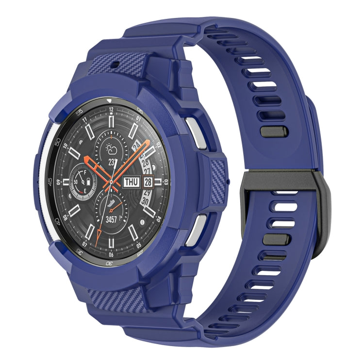 Cinturino integrato in silicone sportivo in fibra di carbonio, For Samsung Galaxy Watch4 40mm, For Samsung Galaxy Watch4 Classic 42mm