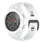 Cinturino integrato in silicone sportivo in fibra di carbonio, For Samsung Galaxy Watch4 40mm, For Samsung Galaxy Watch4 Classic 42mm