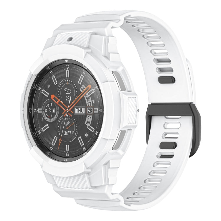 Cinturino integrato in silicone sportivo in fibra di carbonio, For Samsung Galaxy Watch4 40mm, For Samsung Galaxy Watch4 Classic 42mm