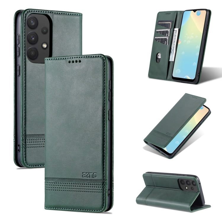 AZNS Custodia per telefono in pelle a vibrazione orizzontale con struttura in vitello magnetico, For Samsung Galaxy A33 5G, For Samsung Galaxy S22, For Samsung Galaxy S22+