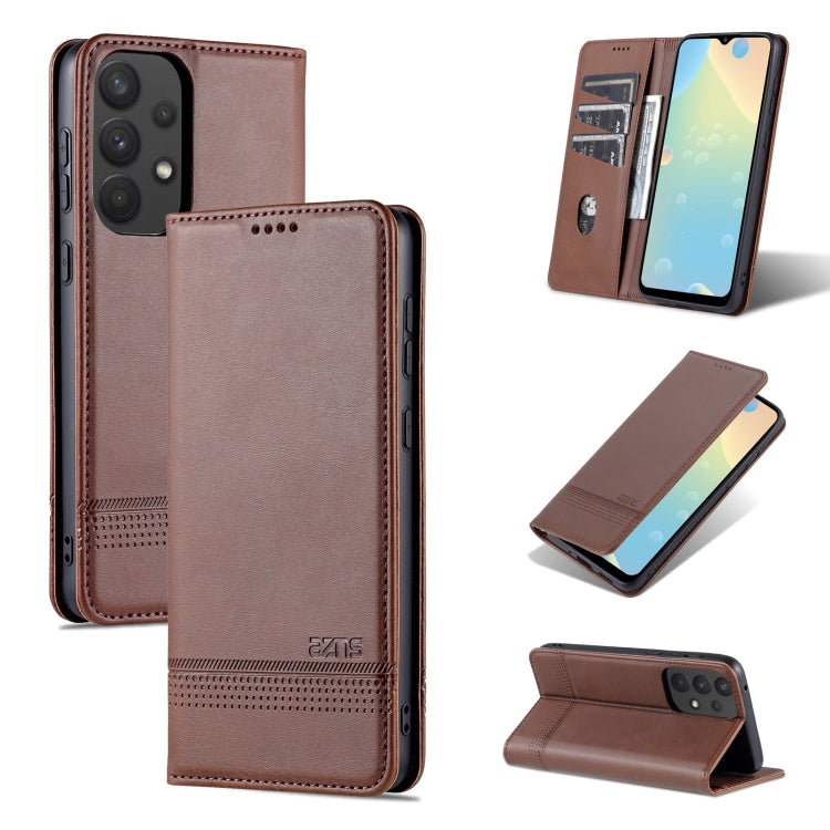 AZNS Custodia per telefono in pelle a vibrazione orizzontale con struttura in vitello magnetico, For Samsung Galaxy A33 5G, For Samsung Galaxy S22, For Samsung Galaxy S22+