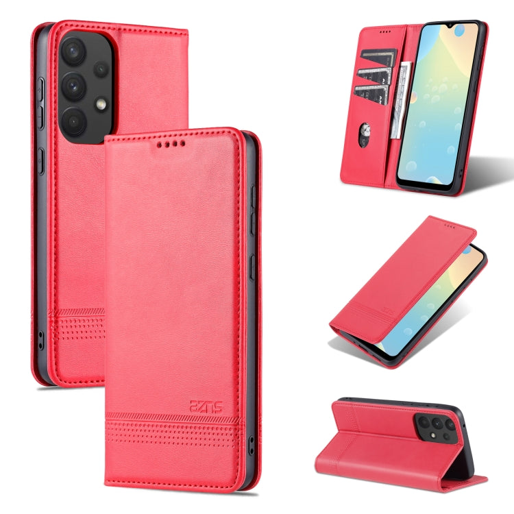 AZNS Custodia per telefono in pelle a vibrazione orizzontale con struttura in vitello magnetico, For Samsung Galaxy A33 5G, For Samsung Galaxy S22, For Samsung Galaxy S22+