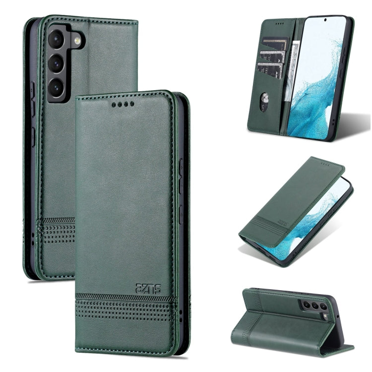 AZNS Custodia per telefono in pelle a vibrazione orizzontale con struttura in vitello magnetico, For Samsung Galaxy A33 5G, For Samsung Galaxy S22, For Samsung Galaxy S22+