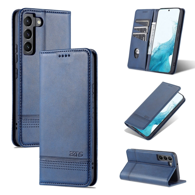 AZNS Custodia per telefono in pelle a vibrazione orizzontale con struttura in vitello magnetico, For Samsung Galaxy A33 5G, For Samsung Galaxy S22, For Samsung Galaxy S22+