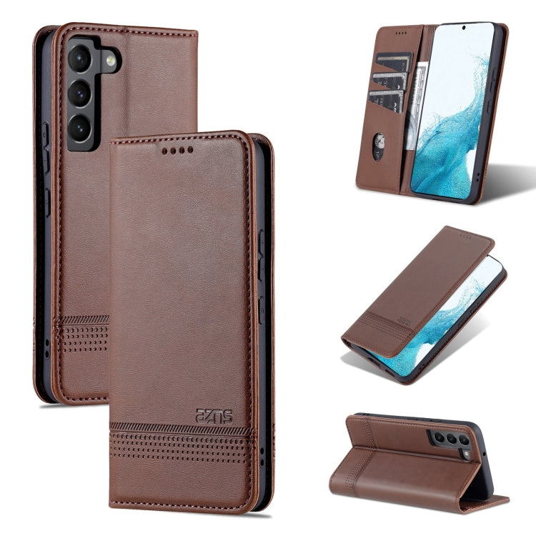 AZNS Custodia per telefono in pelle a vibrazione orizzontale con struttura in vitello magnetico, For Samsung Galaxy A33 5G, For Samsung Galaxy S22, For Samsung Galaxy S22+