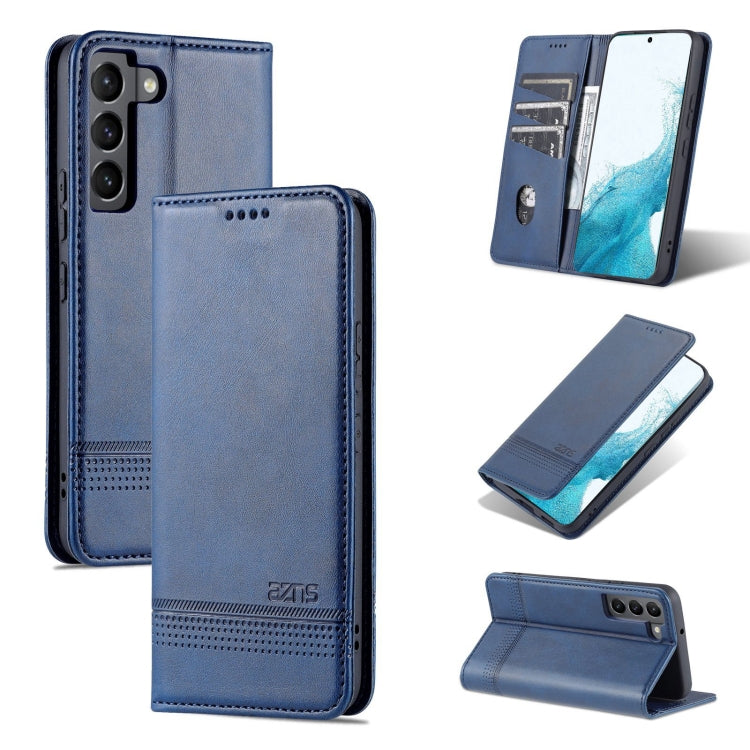 AZNS Custodia per telefono in pelle a vibrazione orizzontale con struttura in vitello magnetico, For Samsung Galaxy A33 5G, For Samsung Galaxy S22, For Samsung Galaxy S22+