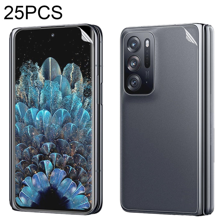 25 PCS Full Screen Protector Pellicola idrogel antideflagrante, For OPPO Find N (Big Screen + Front Rear Film) (25 PCS), For OPPO Find N (Front Film) (25 PCS), For OPPO Find N (Big Screen) (25 PCS), For OPPO Find N (Front Rear Film) (25 PCS)           ...