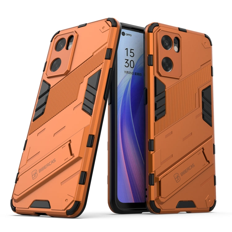 Punk Armor 2 in 1 PC + custodia per telefono antiurto in TPU con supporto invisibile, For OPPO Reno7 SE 5G, For Xiaomi Mi 12