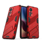 Punk Armor 2 in 1 PC + custodia per telefono antiurto in TPU con supporto invisibile, For OPPO Reno7 SE 5G, For Xiaomi Mi 12