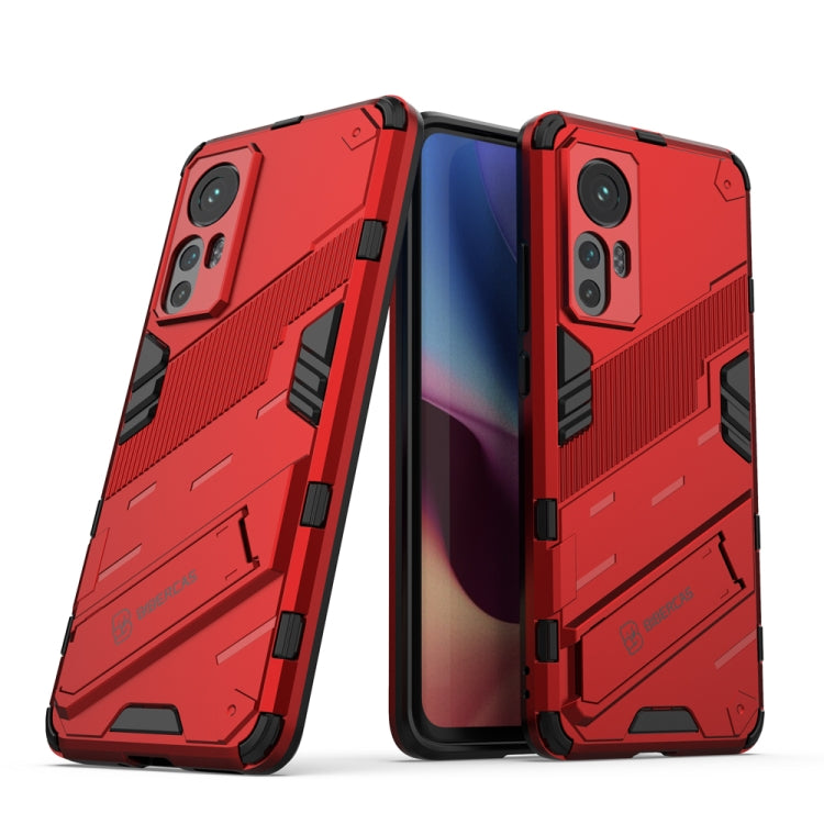 Punk Armor 2 in 1 PC + custodia per telefono antiurto in TPU con supporto invisibile, For OPPO Reno7 SE 5G, For Xiaomi Mi 12