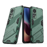 Punk Armor 2 in 1 PC + custodia per telefono antiurto in TPU con supporto invisibile, For OPPO Reno7 SE 5G, For Xiaomi Mi 12