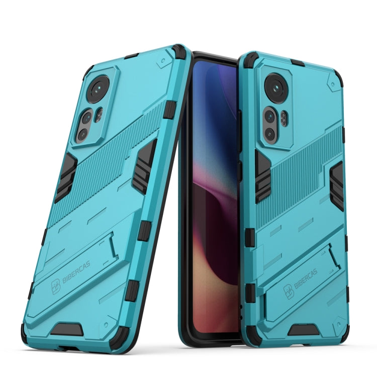 Punk Armor 2 in 1 PC + custodia per telefono antiurto in TPU con supporto invisibile, For OPPO Reno7 SE 5G, For Xiaomi Mi 12