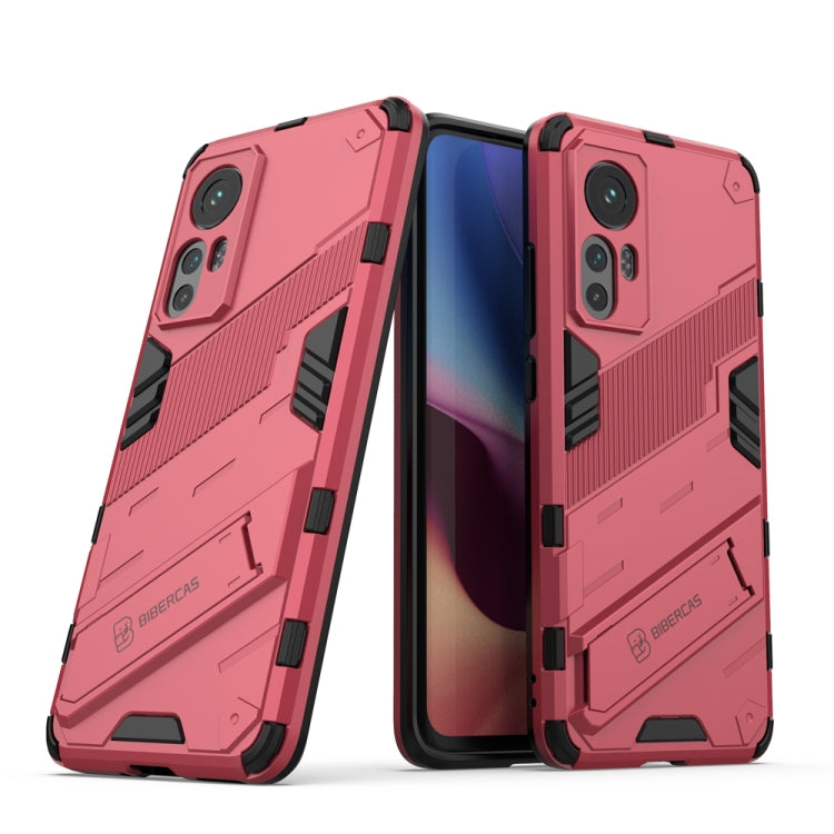 Punk Armor 2 in 1 PC + custodia per telefono antiurto in TPU con supporto invisibile, For OPPO Reno7 SE 5G, For Xiaomi Mi 12