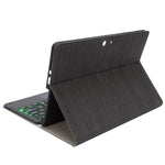 SFGO-AS Custodia in pelle per tastiera Bluetooth retroilluminata con struttura ad albero con touchpad, SFGO-AS
