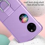 Custodia per telefono con cordino in pelle, For Huawei P50 Pocket