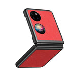 Custodia per telefono antiurto con texture Litchi, For Huawei P50 Pocket