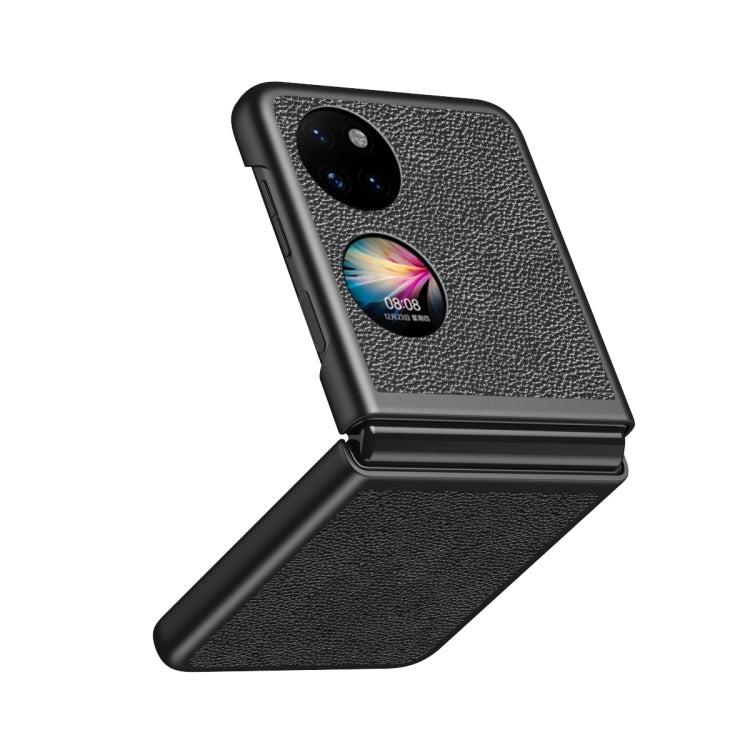 Custodia per telefono antiurto con texture Litchi, For Huawei P50 Pocket