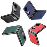 Custodia per telefono antiurto con texture Litchi, For Huawei P50 Pocket
