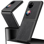 Custodia per telefono antiurto con texture Litchi, For Huawei P50 Pocket
