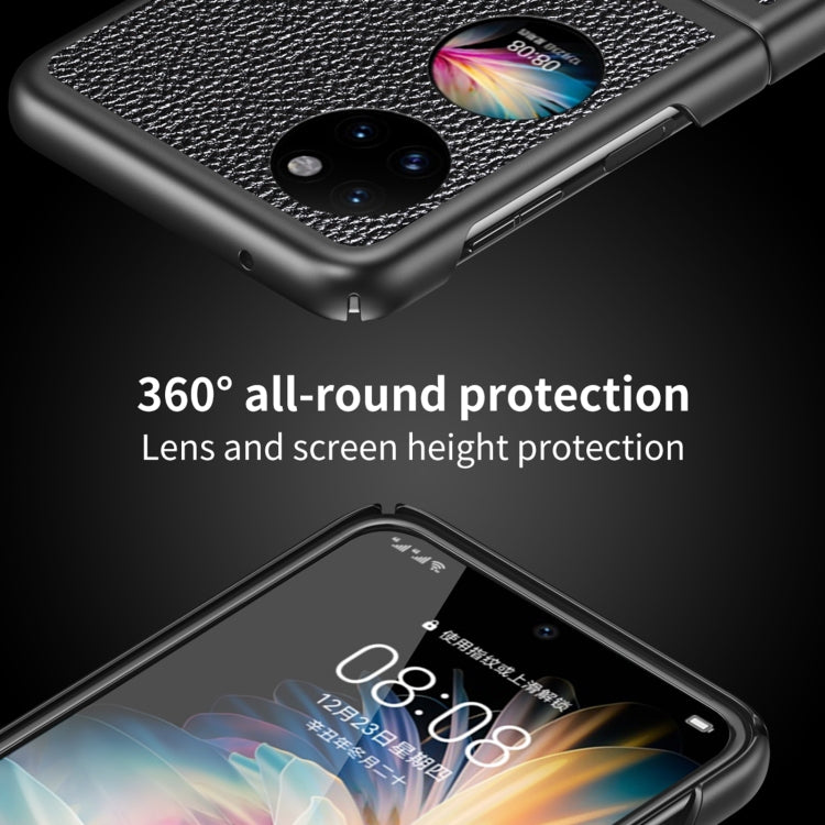 Custodia per telefono antiurto con texture Litchi, For Huawei P50 Pocket