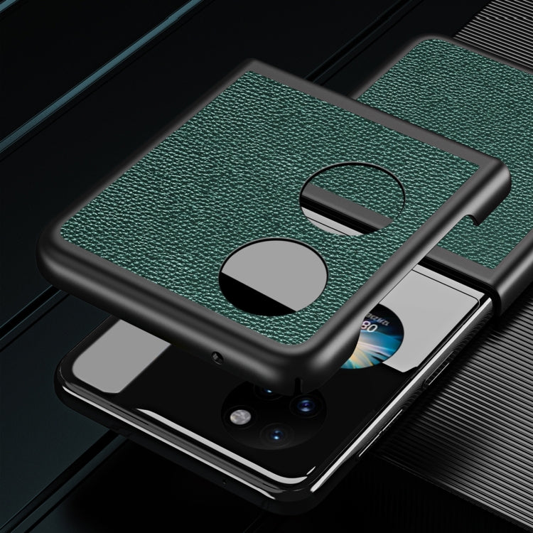 Custodia per telefono antiurto con texture Litchi, For Huawei P50 Pocket
