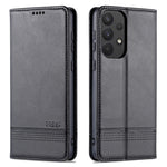 AZNS Custodia per telefono in pelle a vibrazione orizzontale con struttura in vitello magnetico, For Samsung Galaxy A53 5G