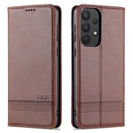 AZNS Custodia per telefono in pelle a vibrazione orizzontale con struttura in vitello magnetico, For Samsung Galaxy A53 5G