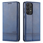 AZNS Custodia per telefono in pelle a vibrazione orizzontale con struttura in vitello magnetico, For Samsung Galaxy A53 5G