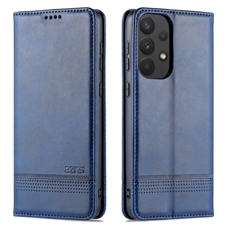 AZNS Custodia per telefono in pelle a vibrazione orizzontale con struttura in vitello magnetico, For Samsung Galaxy A53 5G