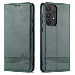 AZNS Custodia per telefono in pelle a vibrazione orizzontale con struttura in vitello magnetico, For Samsung Galaxy A53 5G