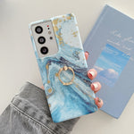 Custodia per telefono in marmo glitterato con supporto ad anello, For Samsung Galaxy S22 5G, For Samsung Galaxy S22+ 5G, For Samsung Galaxy S22 Ultra 5G, For Samsung Galaxy A13, For Samsung Galaxy A53 5G, For Samsung Galaxy A33 5G                      ...