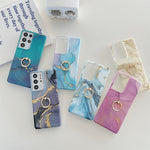 Custodia per telefono in marmo glitterato con supporto ad anello, For Samsung Galaxy S22 5G, For Samsung Galaxy S22+ 5G, For Samsung Galaxy S22 Ultra 5G, For Samsung Galaxy A13, For Samsung Galaxy A53 5G, For Samsung Galaxy A33 5G                      ...