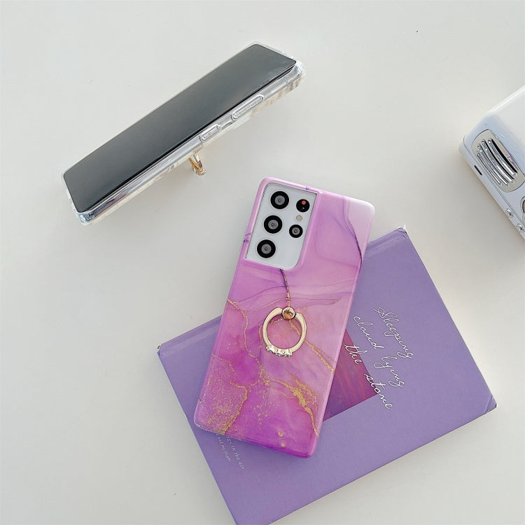 Custodia per telefono in marmo glitterato con supporto ad anello, For Samsung Galaxy S22 5G, For Samsung Galaxy S22+ 5G, For Samsung Galaxy S22 Ultra 5G, For Samsung Galaxy A13, For Samsung Galaxy A53 5G, For Samsung Galaxy A33 5G                      ...