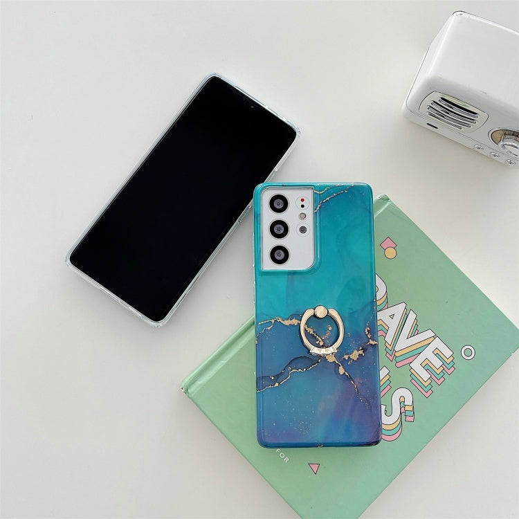 Custodia per telefono in marmo glitterato con supporto ad anello, For Samsung Galaxy S22 5G, For Samsung Galaxy S22+ 5G, For Samsung Galaxy S22 Ultra 5G, For Samsung Galaxy A13, For Samsung Galaxy A53 5G, For Samsung Galaxy A33 5G                      ...