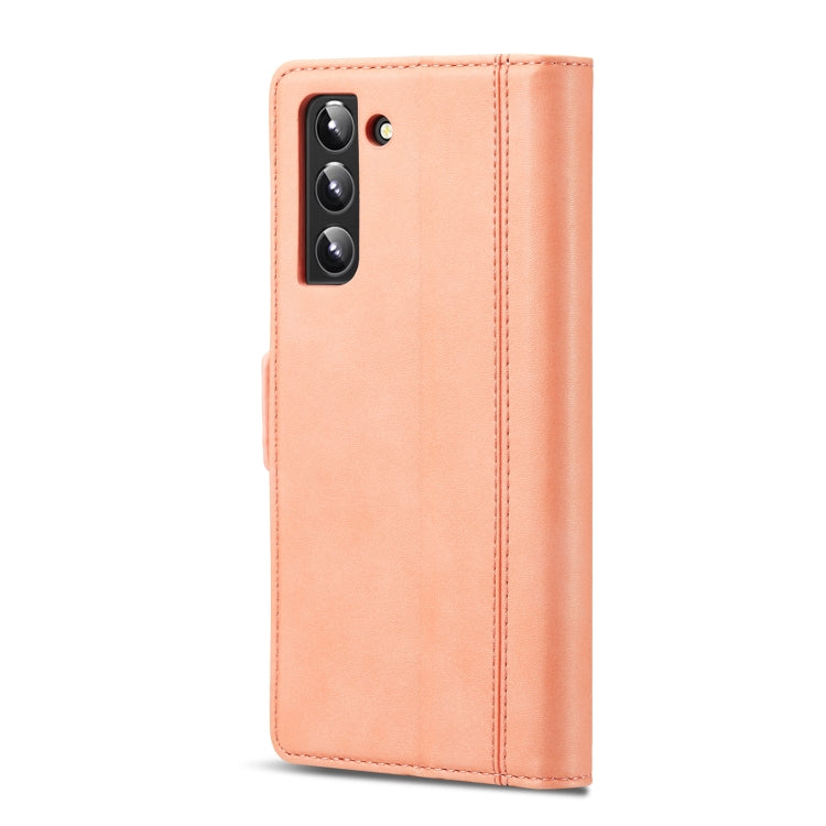 LC.IMEEKE PU + TPU Cassa del telefono in pelle con sensazione delicata sulla pelle, For Samsung Galaxy S22+ 5G
